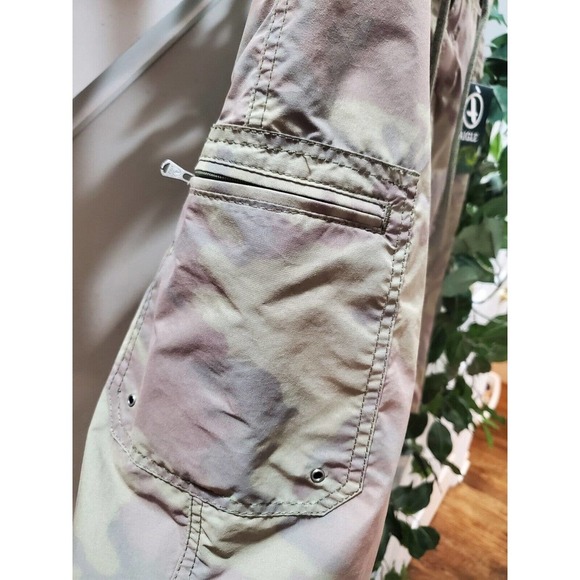 Aigle Army Fatigue Camouflage Cargo Logo Print Pull On Swimwear Shorts M - Picture 4 of 10